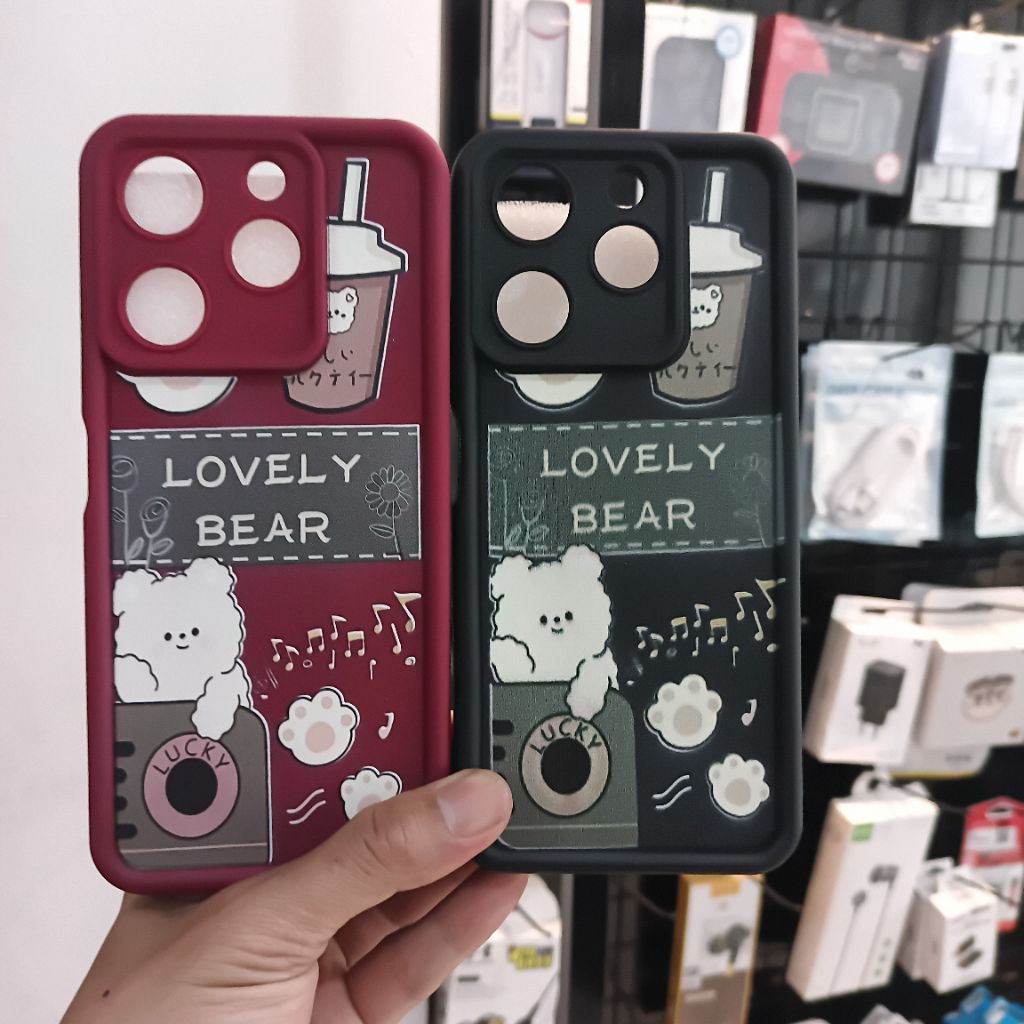SOFTCASE MOTIF LOVELY BEAR PERSAMAAN ADVAN X1