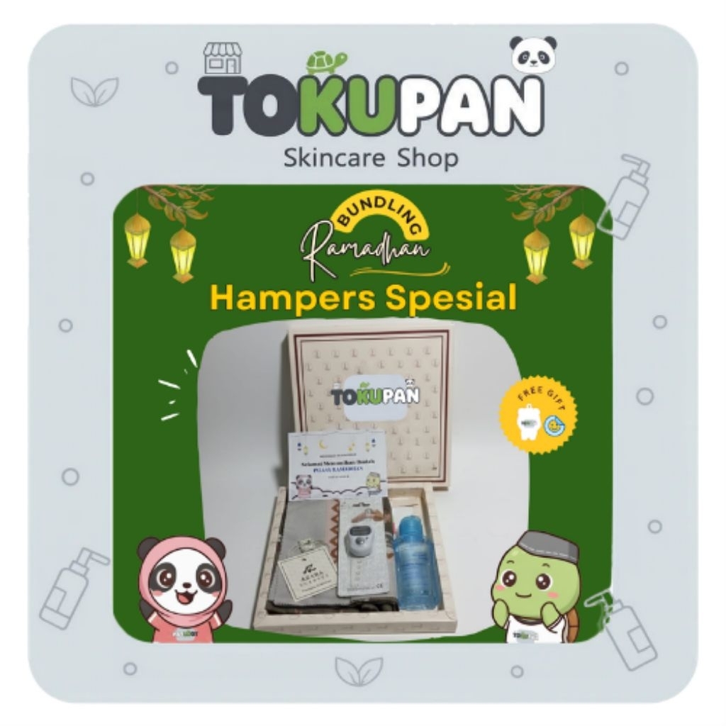 Hampers Ramadan Exclusive Glow Set – Tasbih Digital, Kerudung & Skincare Wardah Emina OMG