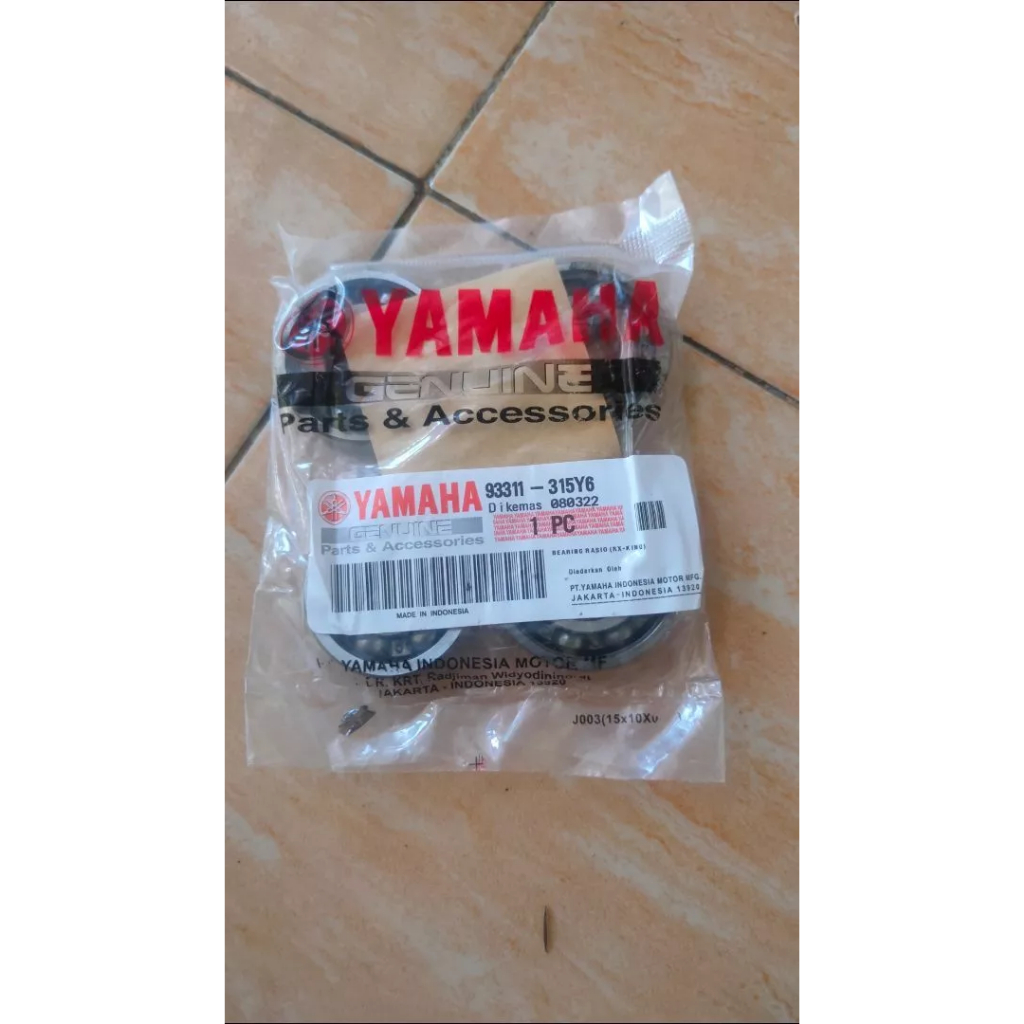 PAKET BEARING RASIO GARDAN MIO MIO SOUL/SMILE/SPORTY 6004+6301+(6203 2PCS)+BEARING 15X25X12-3