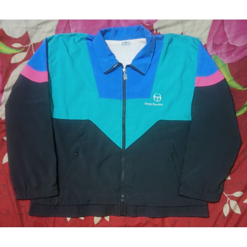 Jaket Windbreaker Casual Sergio Tacchini Vintage ColorBlok