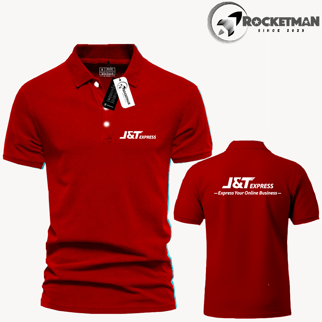 Poloshirt Pendek JNT-Express Premium Baju Kerah Pria Wanita Dewasa Seragam Cewek Cowok Import Murah Pakwa Distro