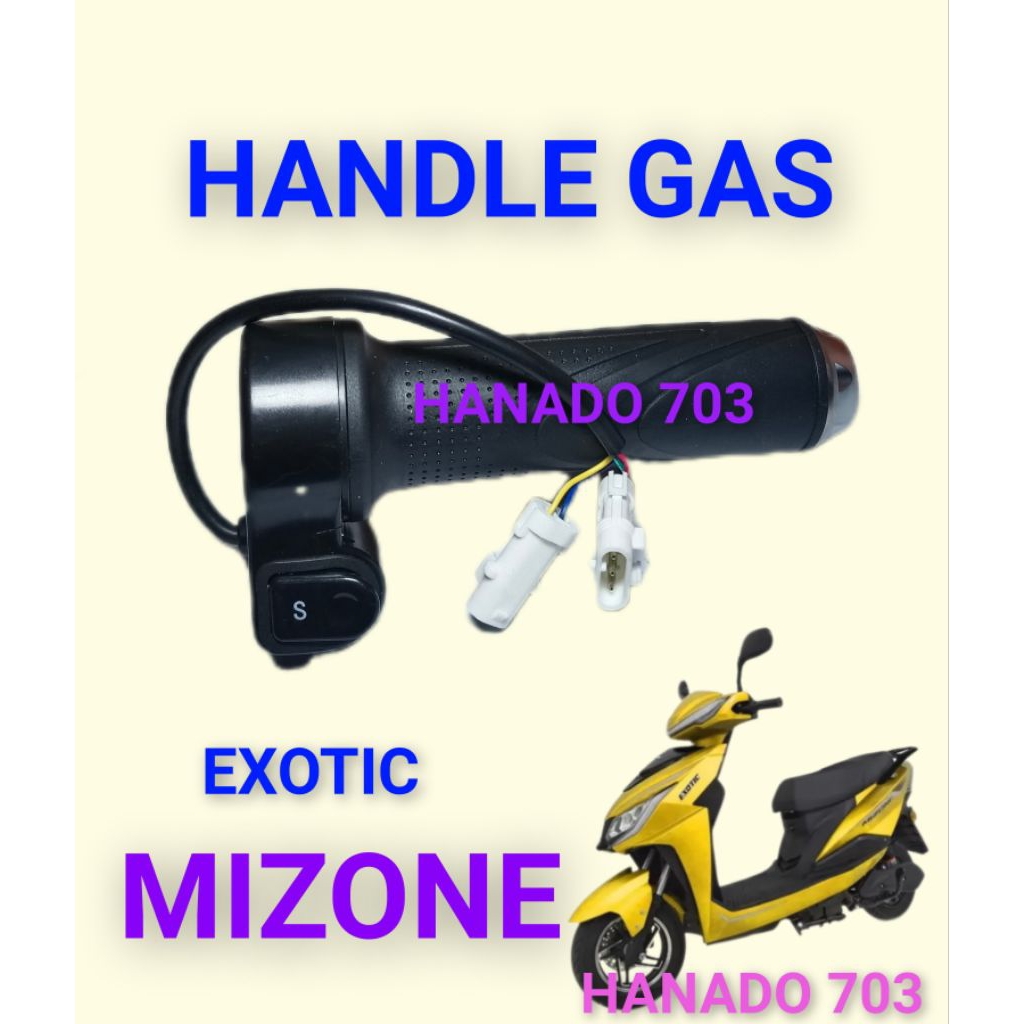 handle gas motor listrik exotic mizone throttle gas sepeda listrik exotic mizone