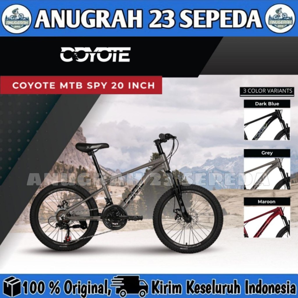 SEPEDA GUNUNG MTB 20 24 26 INCH ELEMENT COYOTE SPY FRAME ALLOY