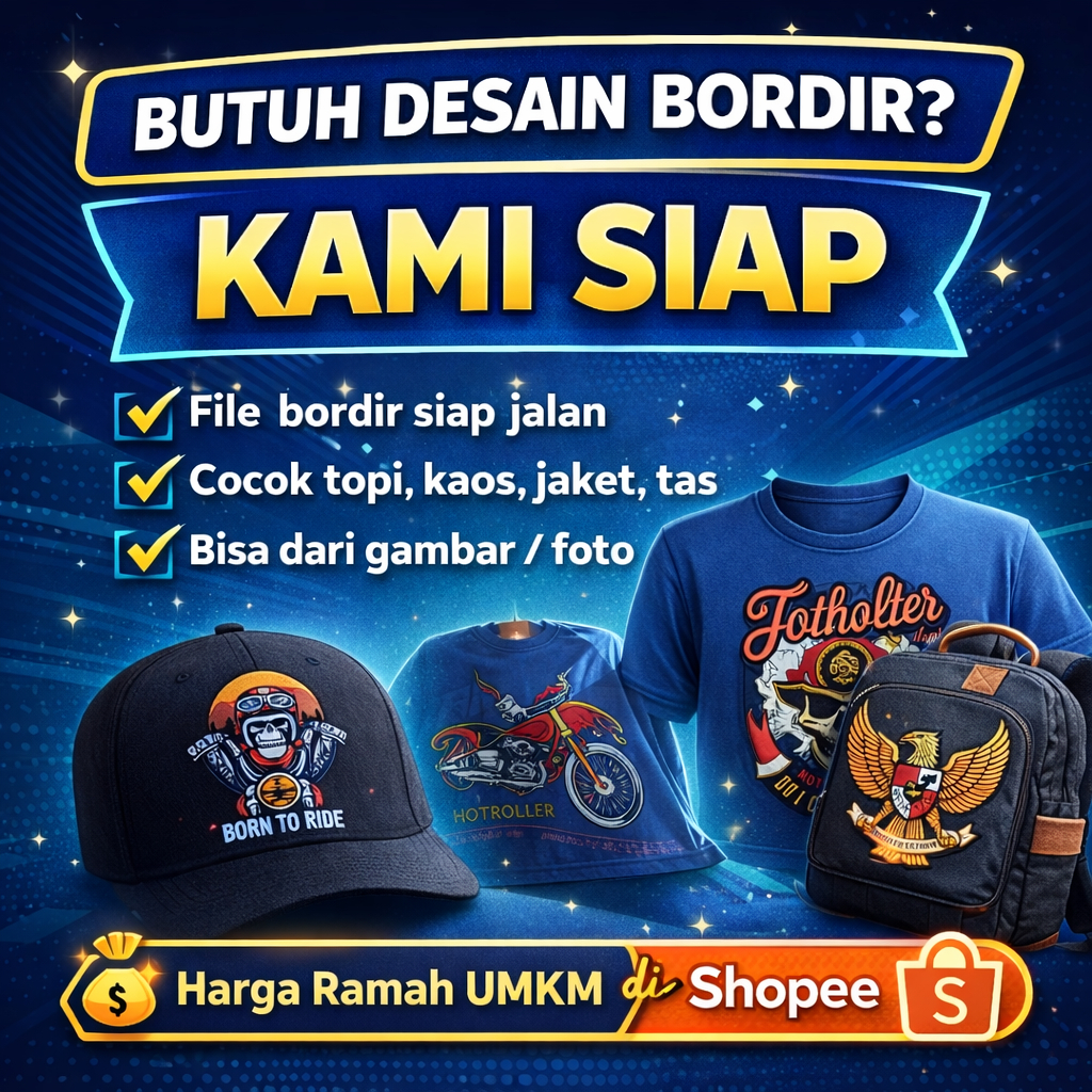 JASA DESAIN BORDIR EMB WILCOM BORDIR KOMPUTER