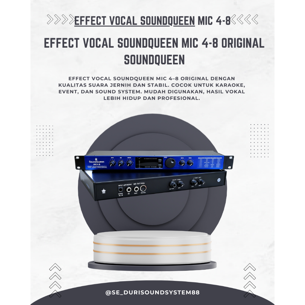 EFFECT VOCAL SOUNDQUEEN MIC 4-8 Original Soundqueen