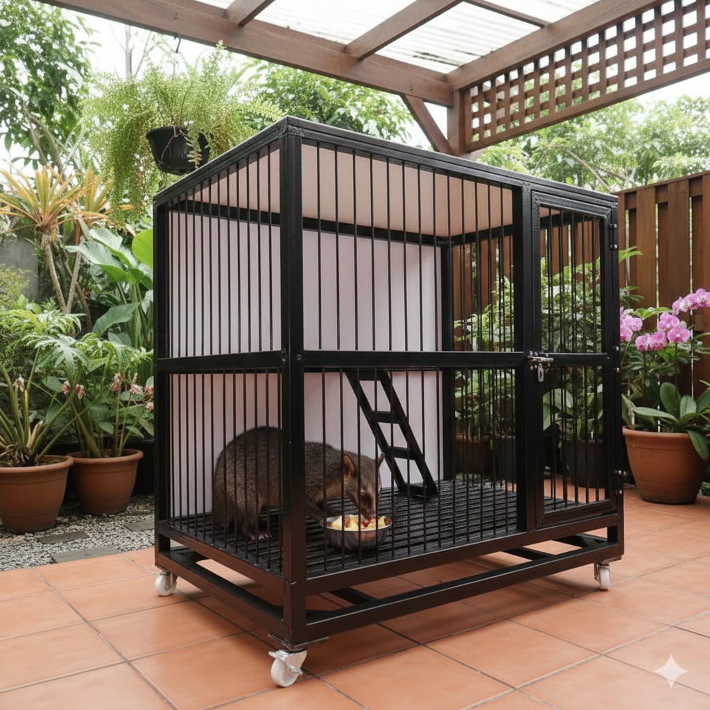 Khusus Jabodetabek - Kandang Musang Cat Jeruji Besi