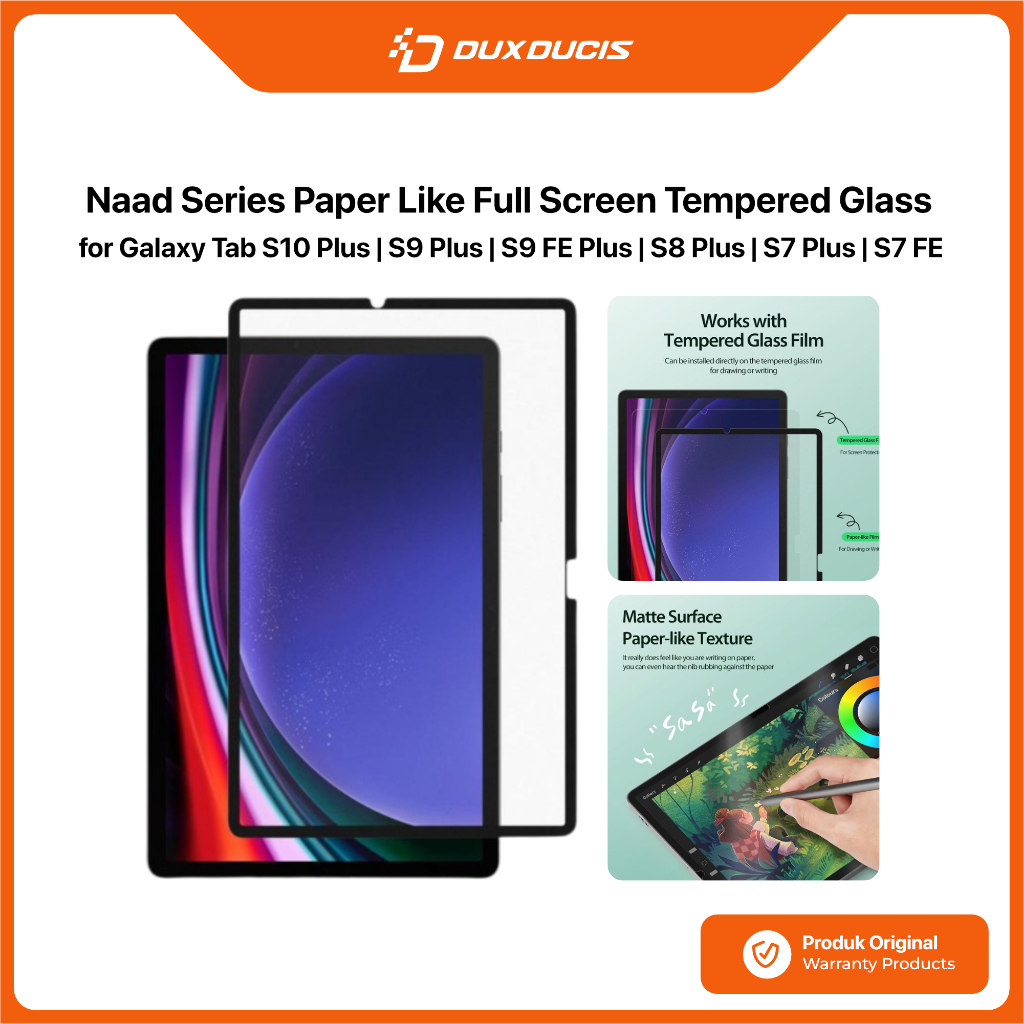 DUX DUCIS Screen Protector Galaxy Tab S10 S9 S8 S7 Plus FE DUX DUCIS Naad Series Paper Like Screen P