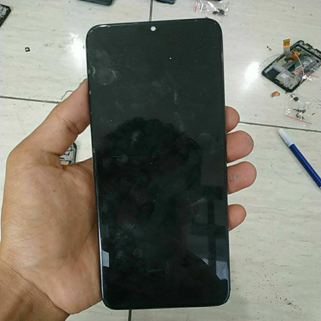 lcd bekas Redmi 9T minus bercak,bispakk