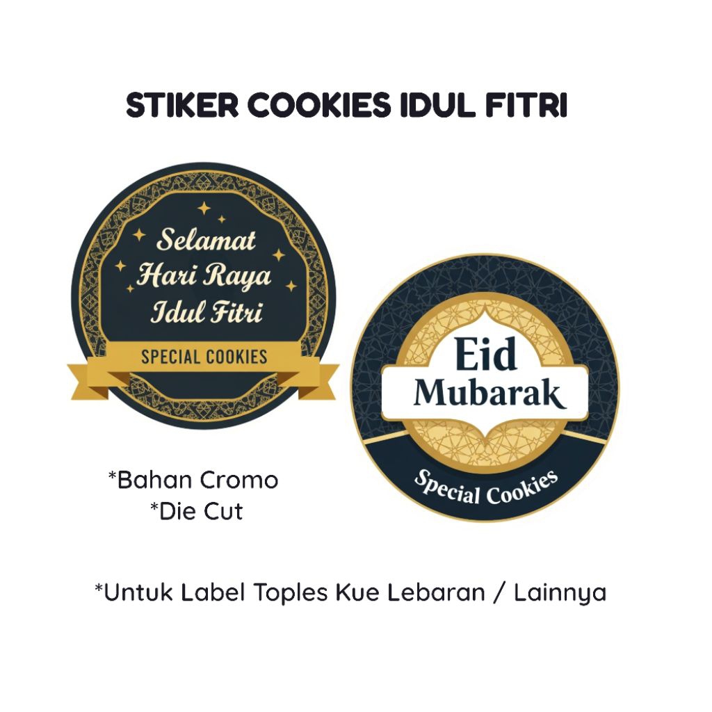 Stiker Cookies Idul Fitri
