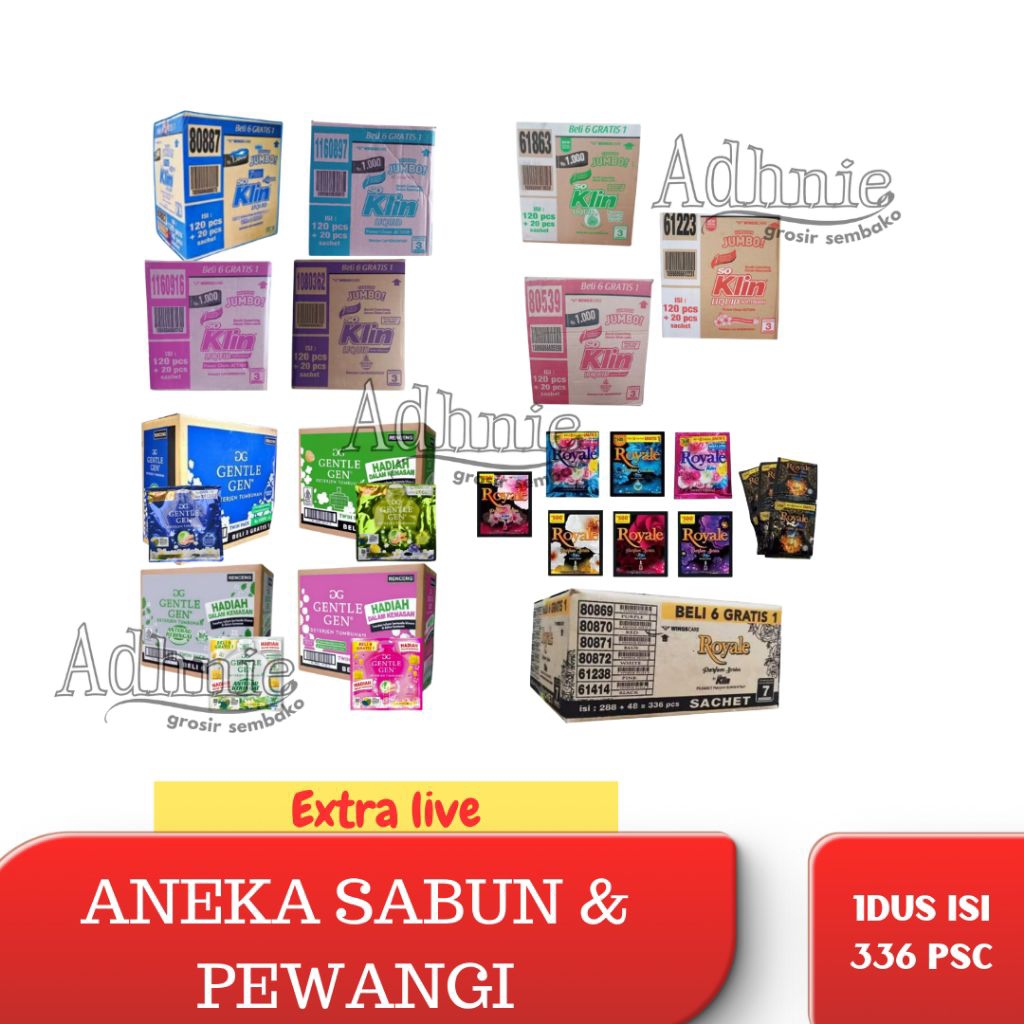 (ADHNIE GROSIR) SABUN CAIR SOKLIN || GENTLE GEN|| PEWANGI ROYALE