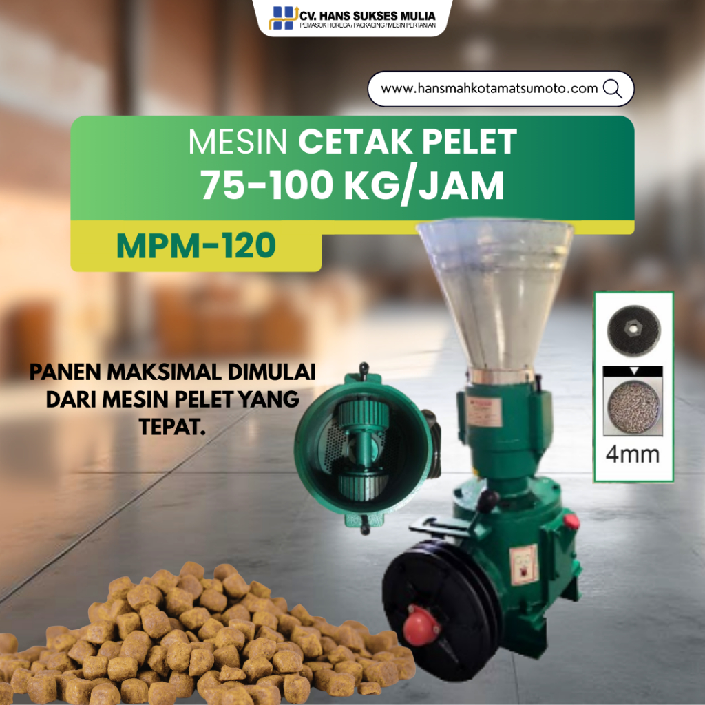 MESIN PEMBUAT PELET MAHKOTA MPM-120