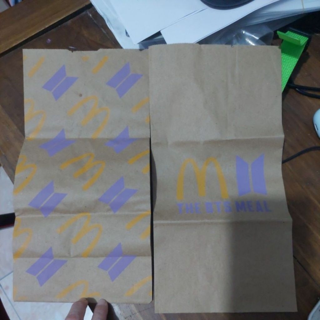 MCD BTS paper bag