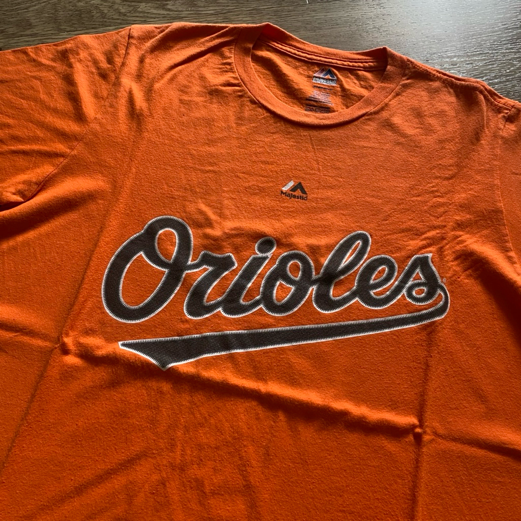 Tshirt kaos MLB Baltimore Orioles 10 Jones Majestic original small
