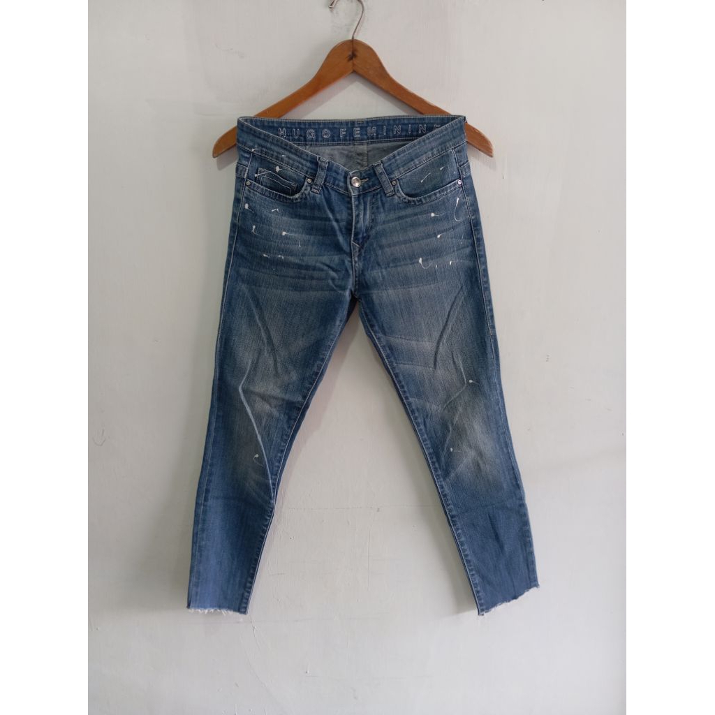 celana panjang jeans denim Hugo feminine