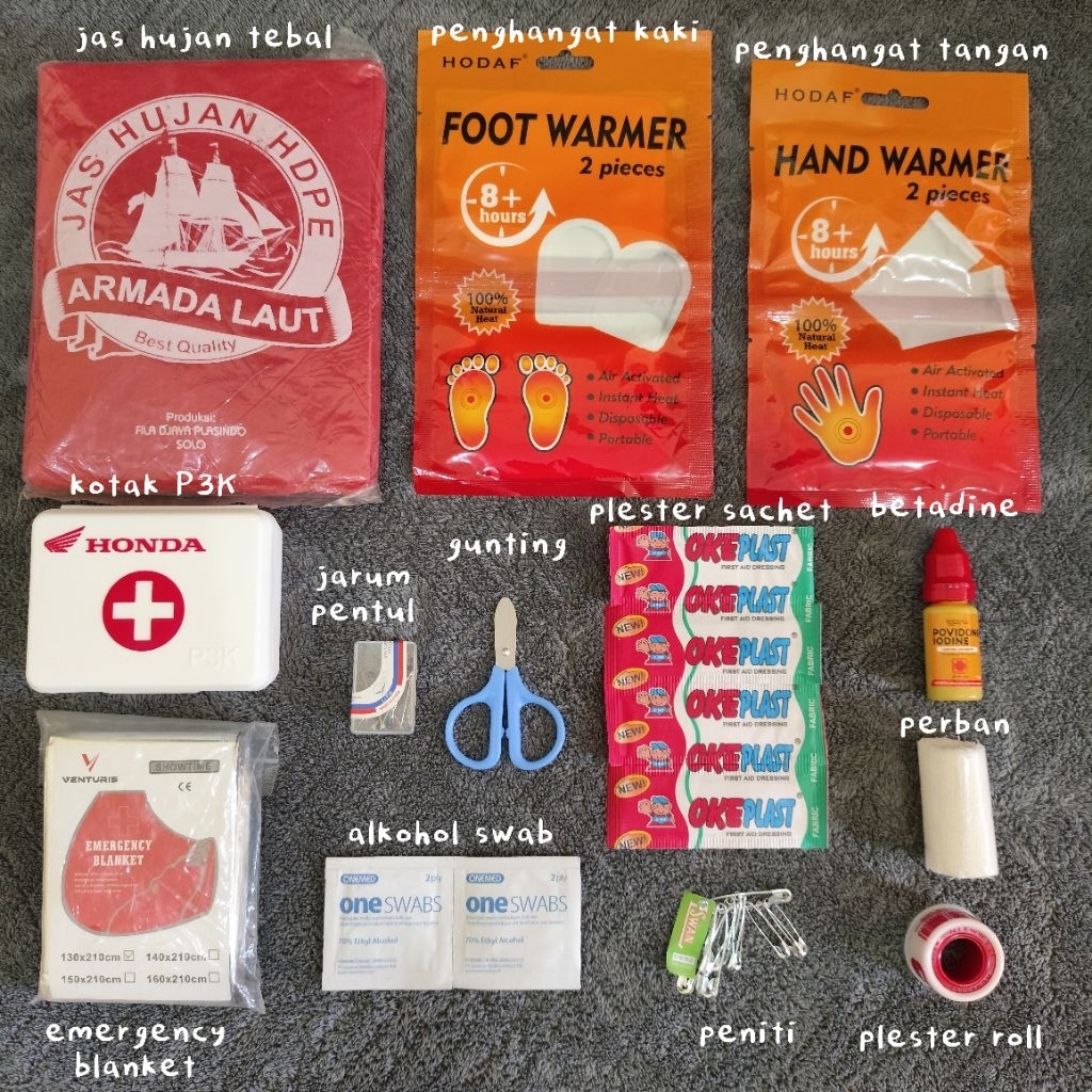 [BISA INSTANT] Paket Anti Hipotermia P3K Pertolongan Pertama Pendaki Gunung Pemula Open Trip Wajib P
