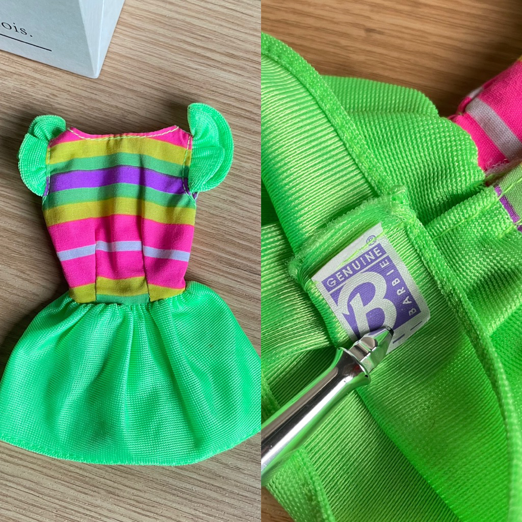 Baju Barbie Ori Mattel Vintage Jadul Dress Boneka Doll Mainan Anak Perempuan Preloved Second Bekas