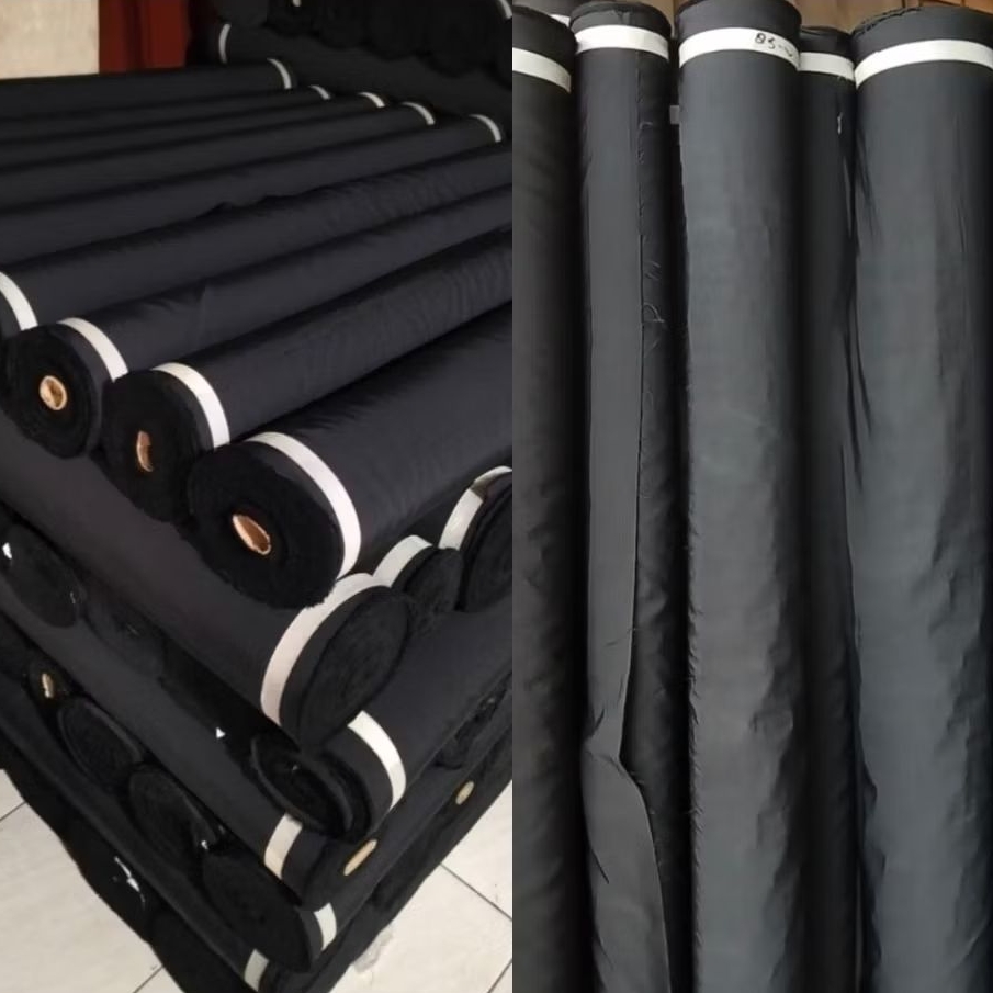 TASLAN CRINGKEL HITAM PEKAT WATERPROOF KAIN NILON SUPER