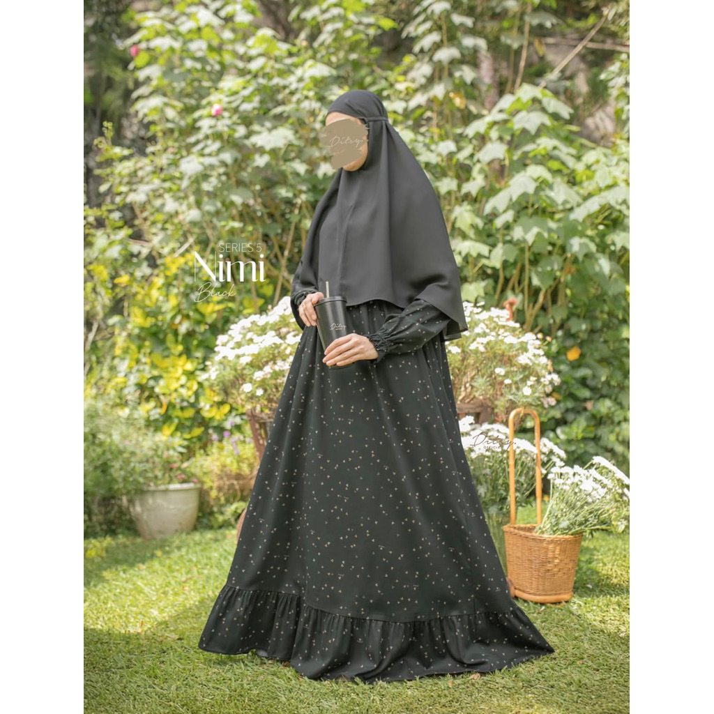Nimi Black Ditsy