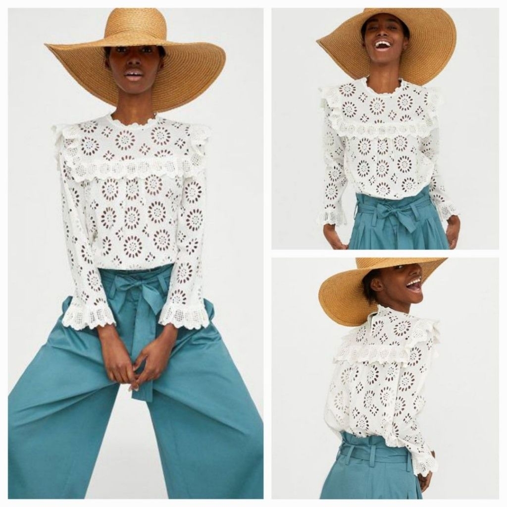 ZARA eyelet full bordir preloved