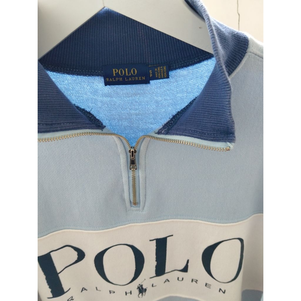 preloved halfzip ralph lauren