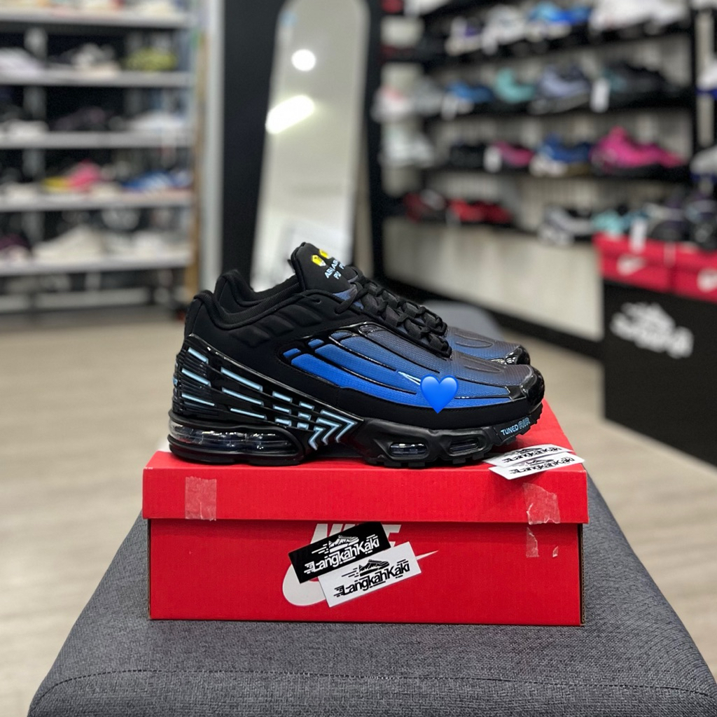 SNEAKERS PRIA TN PLUS 3 BLACK BLUE