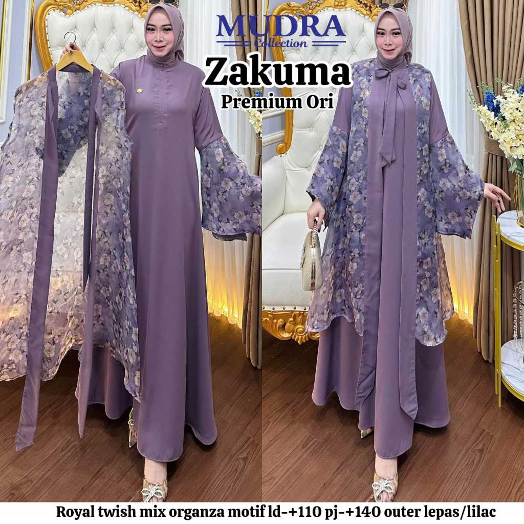 Gamis Mudra Collection / Gamis Terbaru / Gamis Wanita / Gamis Premium / Zakuma / Mudra Hijab