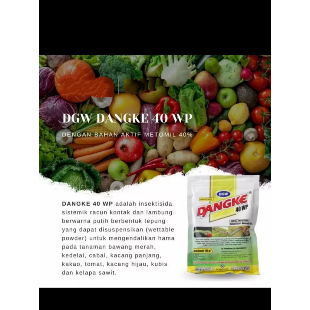 Dangke 40WP 100 250 gram Insektisida Sistemik Metomil