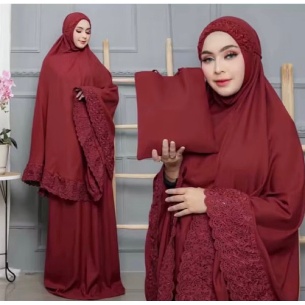 MUKENA KHADIJAH DEWASA / MUKENA KATUN KHADIJAH / MUKENA DEWASA