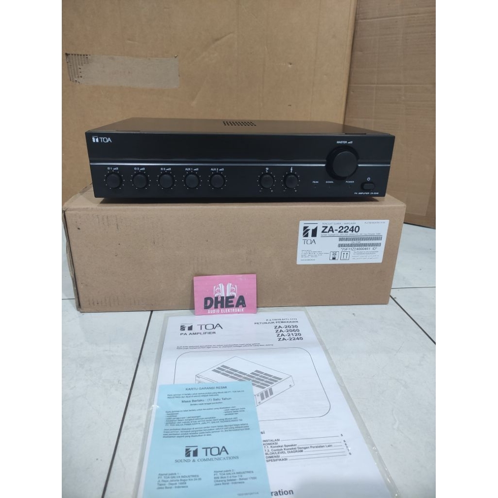 Power Amplifier TOA ZA-2240 240 Watt ORIGINAL ZA 2240 ZA2240 Ampli 240watt