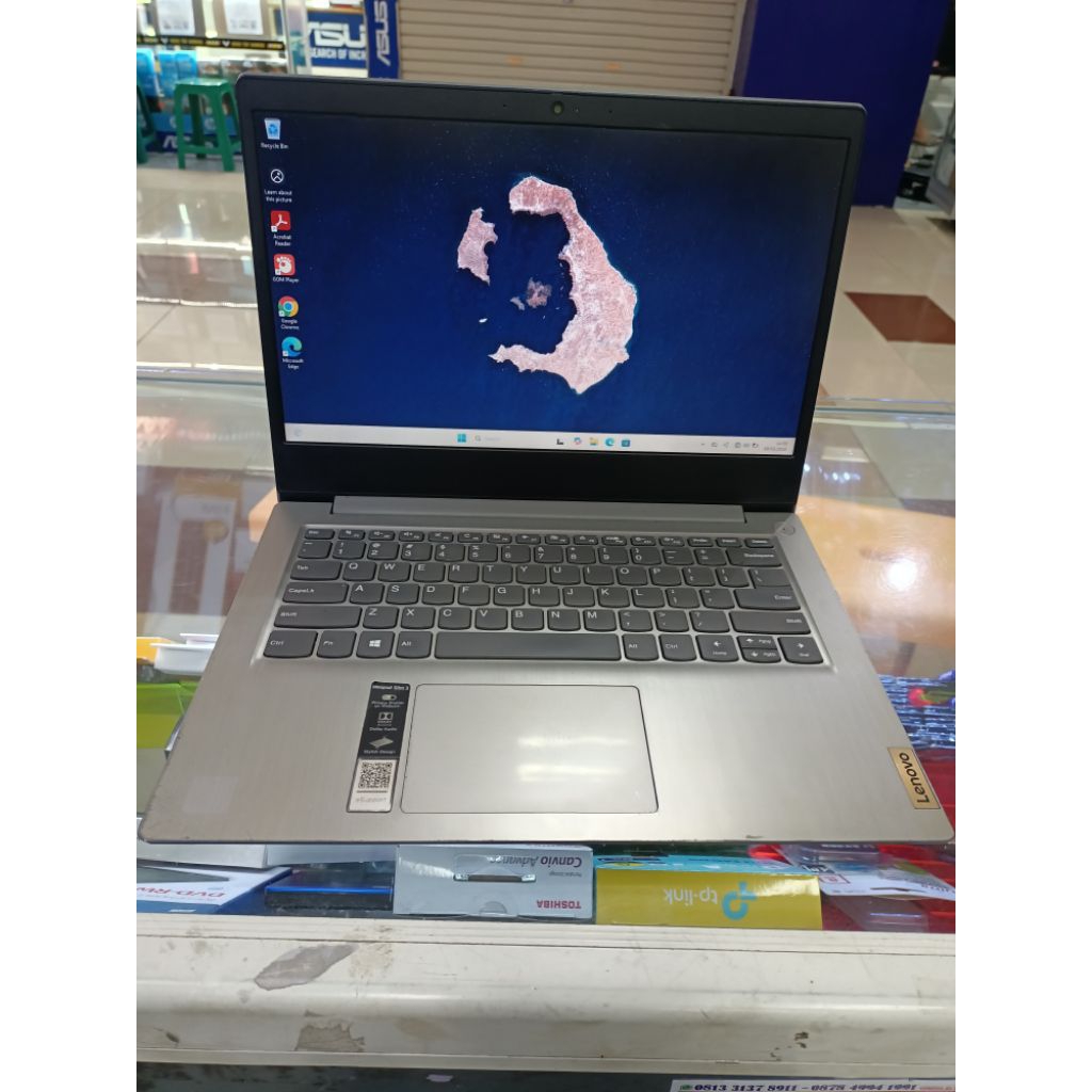 laptop Lenovo Ideapad slim 3 Core i3 Gen 10 RAM 8GB 256gb windows 11
