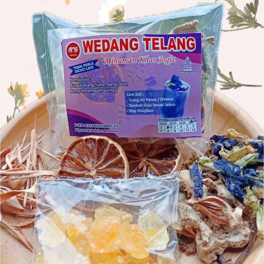 Wedang Uwuh Telang Komplit Amansa wedang Telang Minuman Khas Jogja
