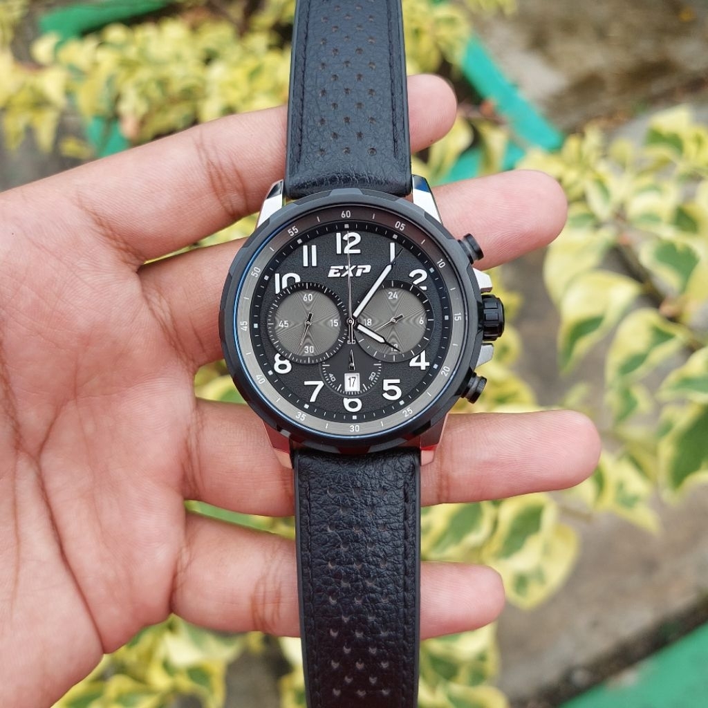 Jam Expedition Chronograph E6843M second preloved mulus bening fullset lengkap