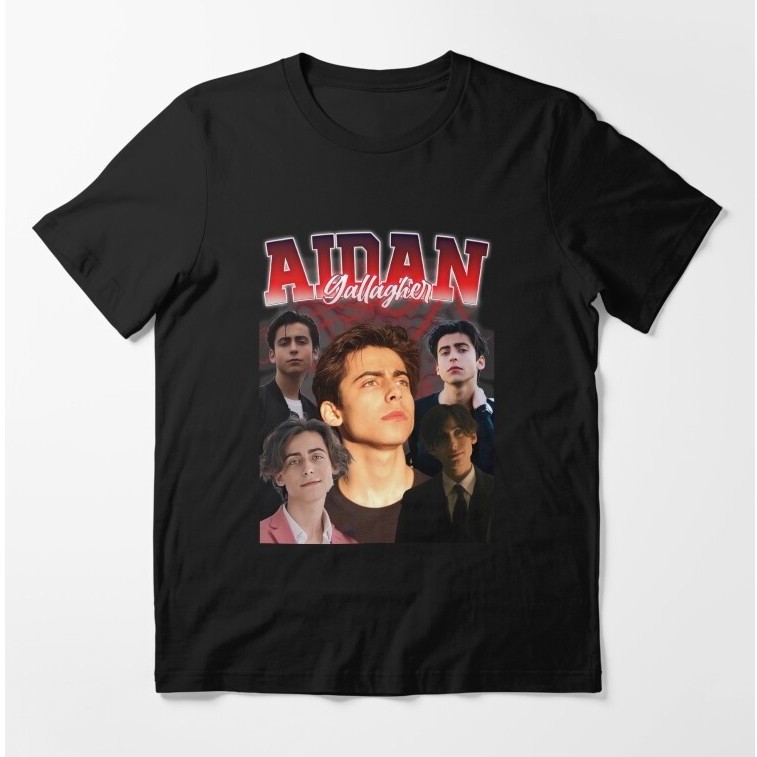 Kaos Aidan Gallagher Retro Style Essential T-Shirt