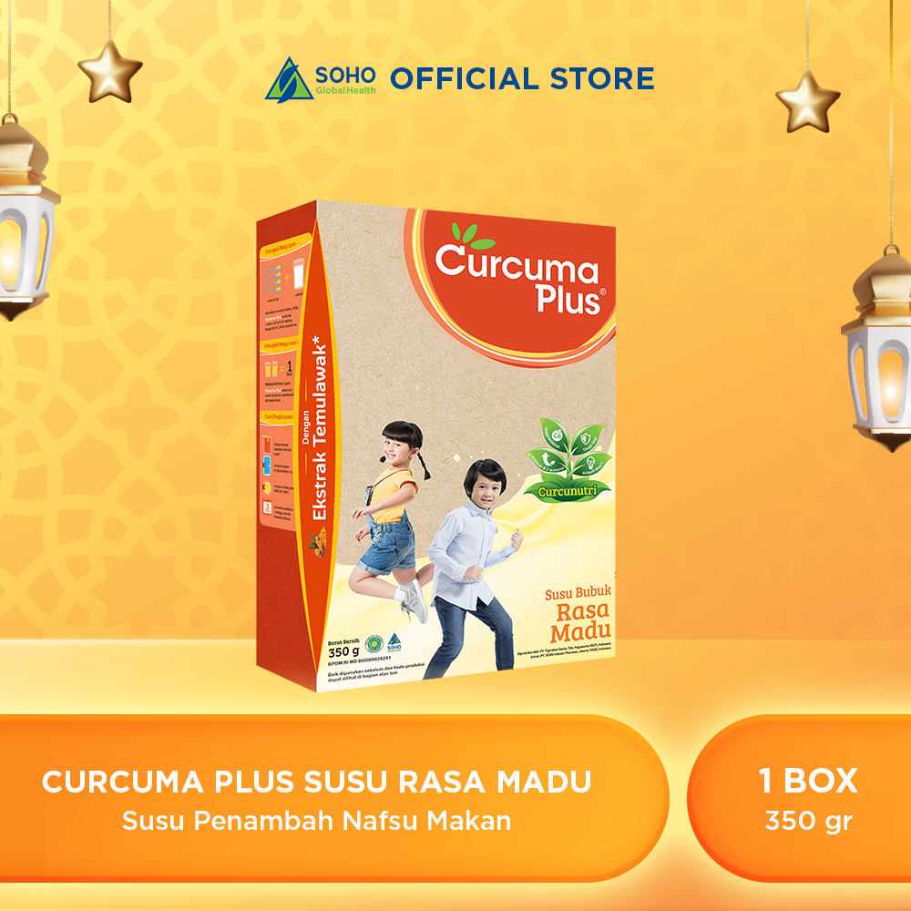 Curcuma Plus Susu Bubuk Ekstrak Temulawak Madu 350gr