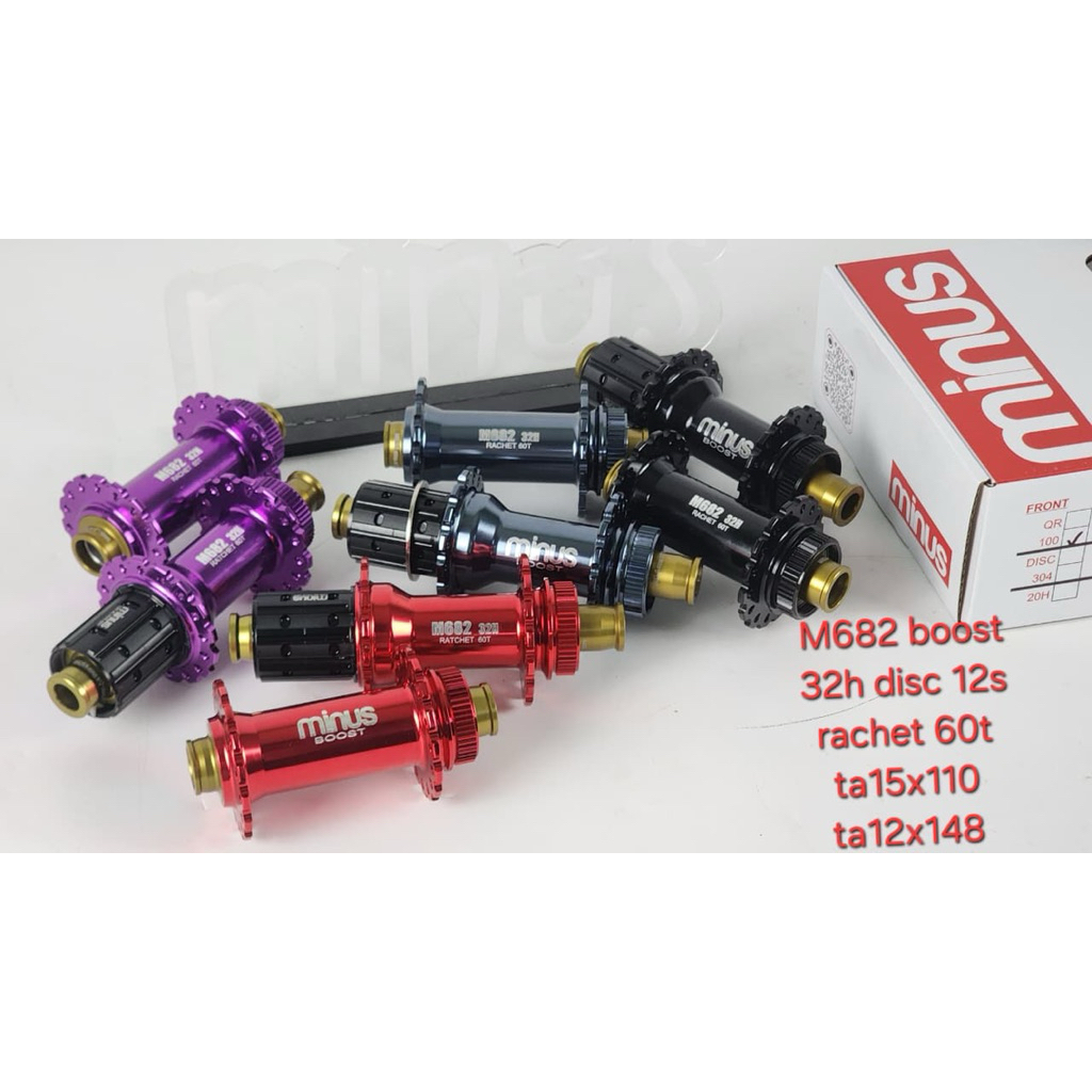 Hub FreeHub Minus M682 32 BOOST RACHET OLD 15 x 110mm 12 x 148mm Disc Brake Tawon