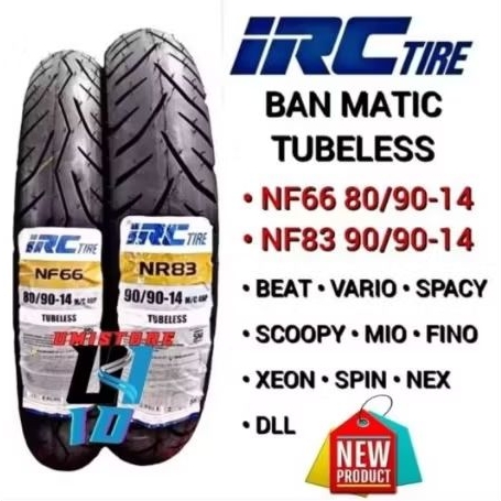 MURAH!! BAN LUAR MOTOR MATIC TUBLES RING 14 IRC