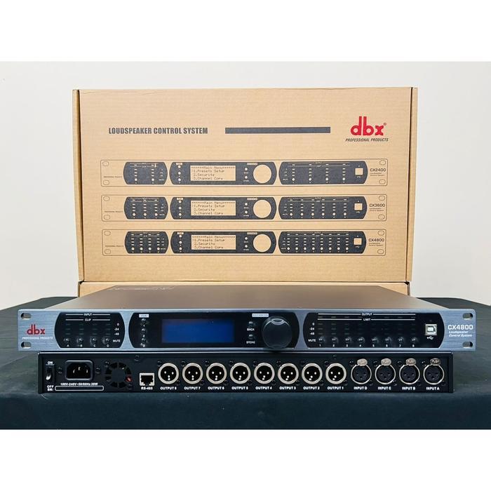 Speaker Management DBX CX-4800 NEW DLMS Driverack DBX CX4800 4in 8out New Grade A Fitur Lengkap CX 4