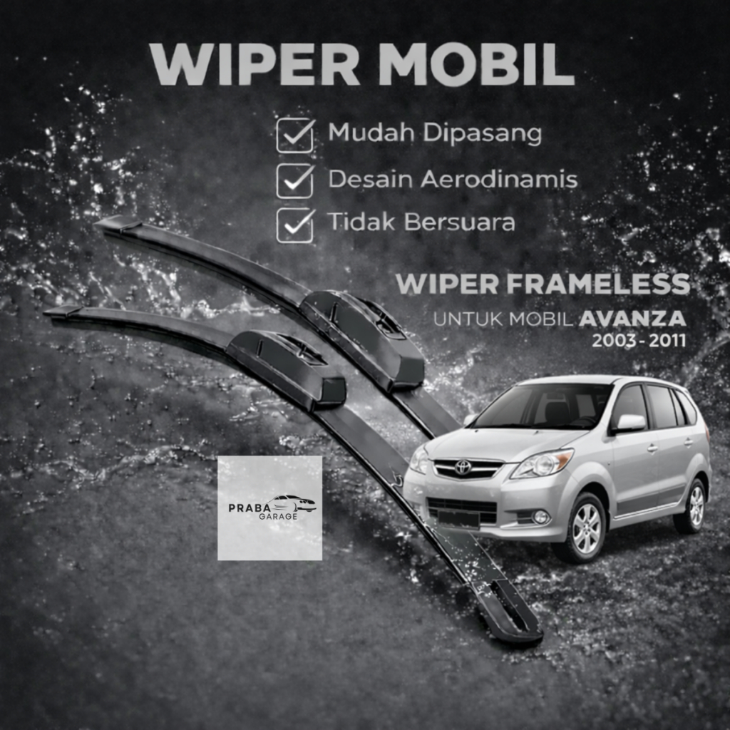 Wiper Frameless Avanza 2003 Wiper Avanza 2004 Wiper Avanza 2005 Wiper Avanza 2006 Wiper Avanza 2007 
