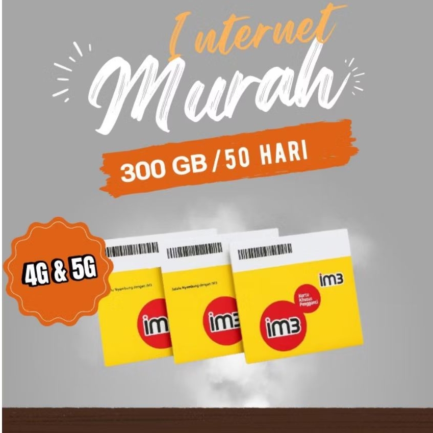 KUOTA MURAH IM3 300GB 50HARI