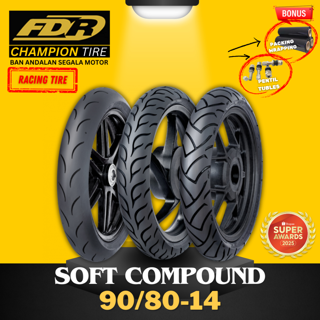 [READY COD] BAN FDR SOFT COMP SPORT MP27 MP76 90/80-14 / BAN RACING FDR MP 27 TUBLES / SOFT COMPOUND