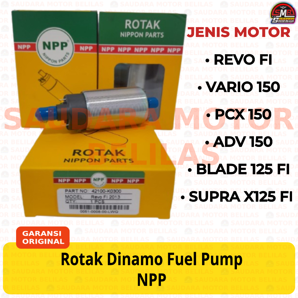 NPP Rotak REVO FI / VARIO 150 / PCX 150 / ADV 150 / BLADE 125 FI / SUPRA X125 FI Rotax Dinamo Fuel P