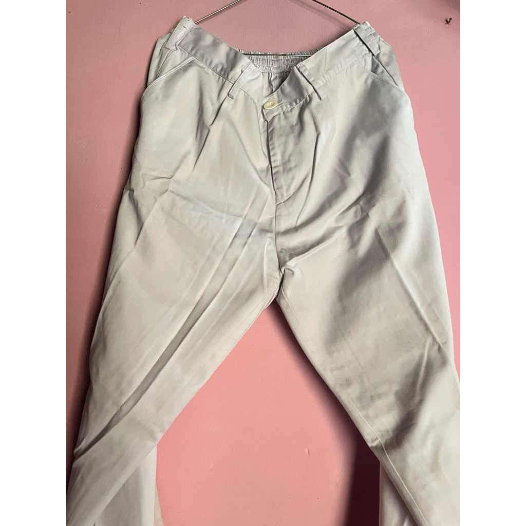 baggy pants putih preloved