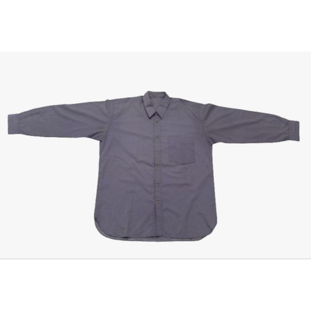 Kemeja Polos lengan panjang Warna Ungu muda