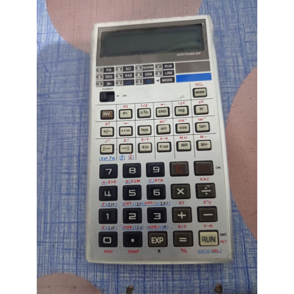 kalkulator jadul Casio fx-3600P dan fx 6300G rusak/gambling