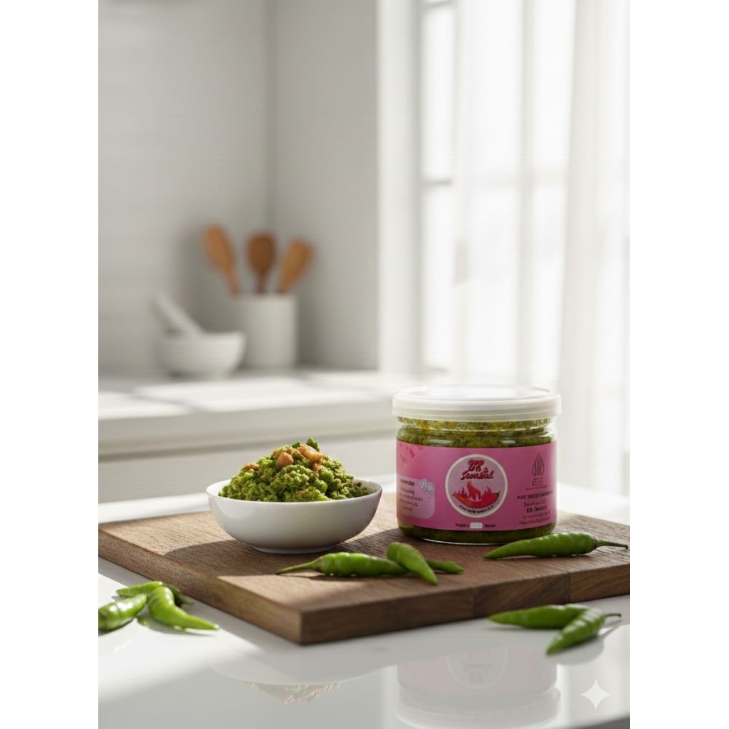 Sambal Cumi pete cabe ijo