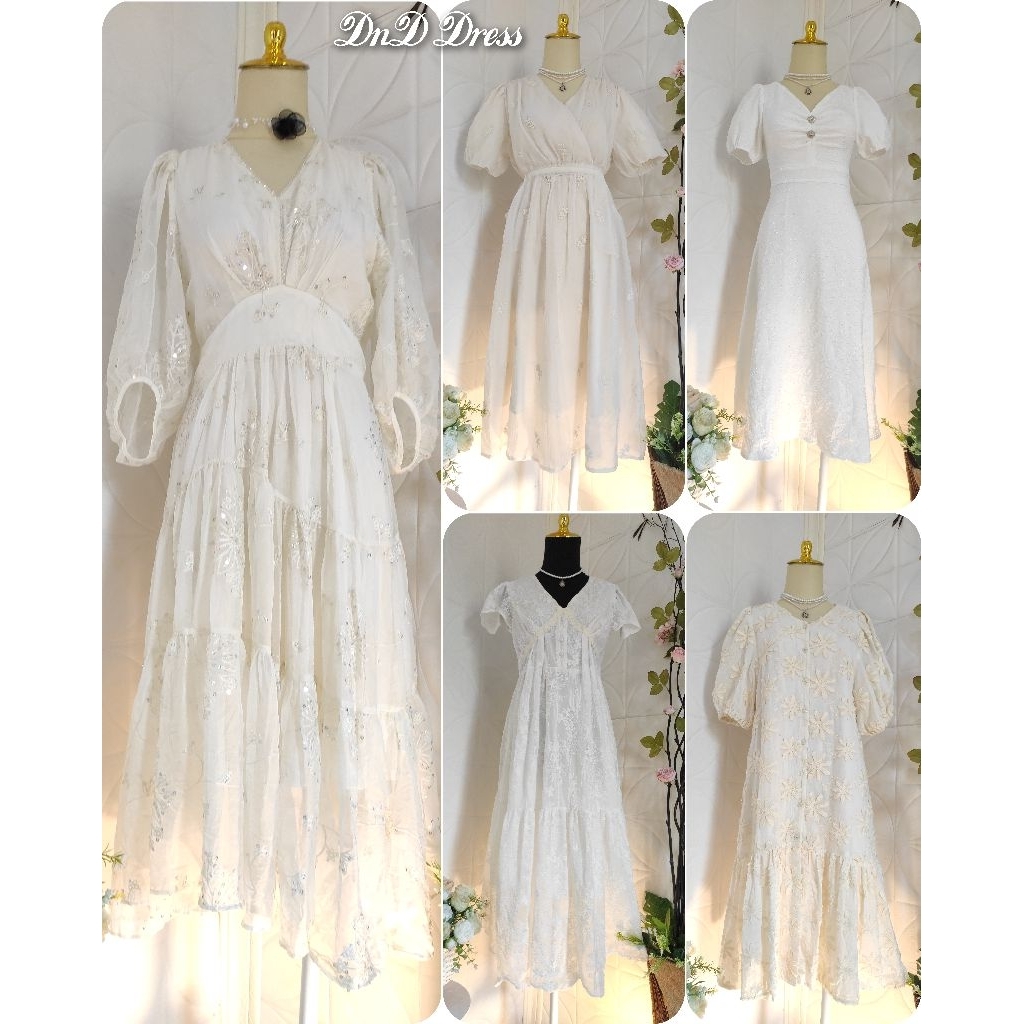 Dress putih/Dress Polos