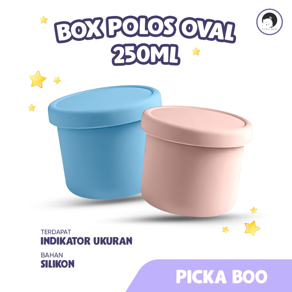 PICKA BOO Wadah Mpasi Silikon Food Container Mpasi Tempat Mpasi Bentuk Tabung Penyimpanan Mpasi Baby
