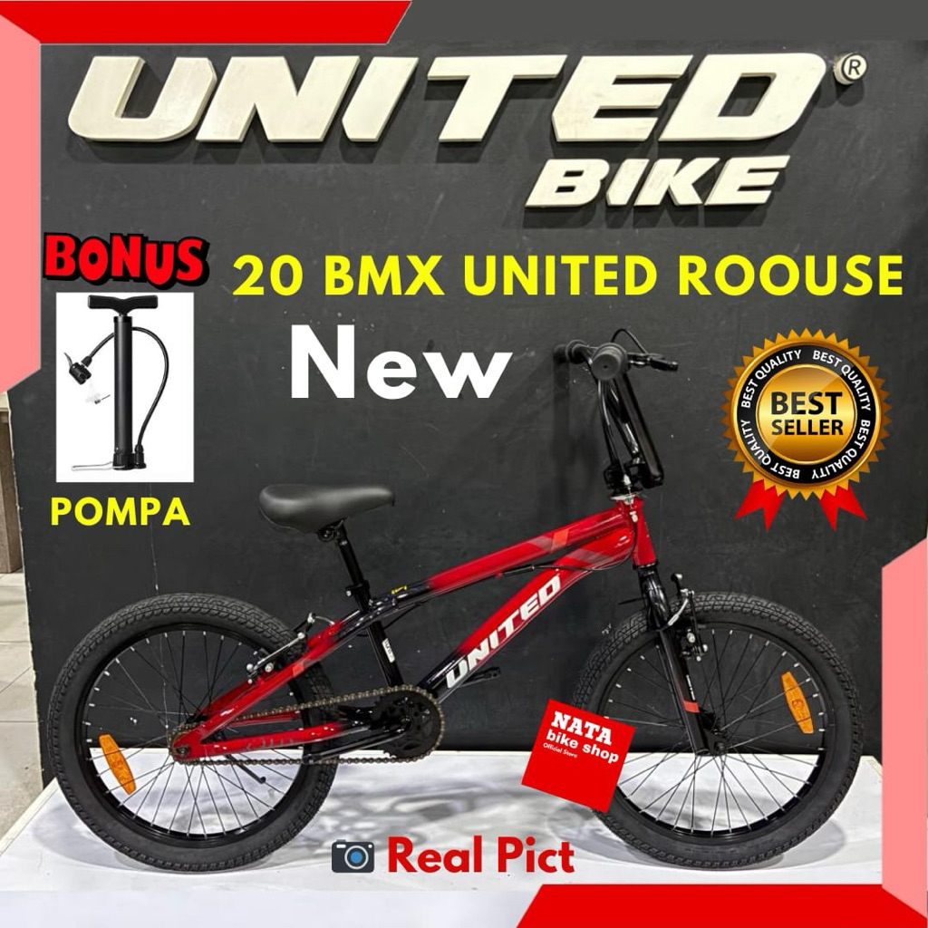 Sepeda Anak Laki Laki 20 BMX United Roouse Lottor Freestyle New