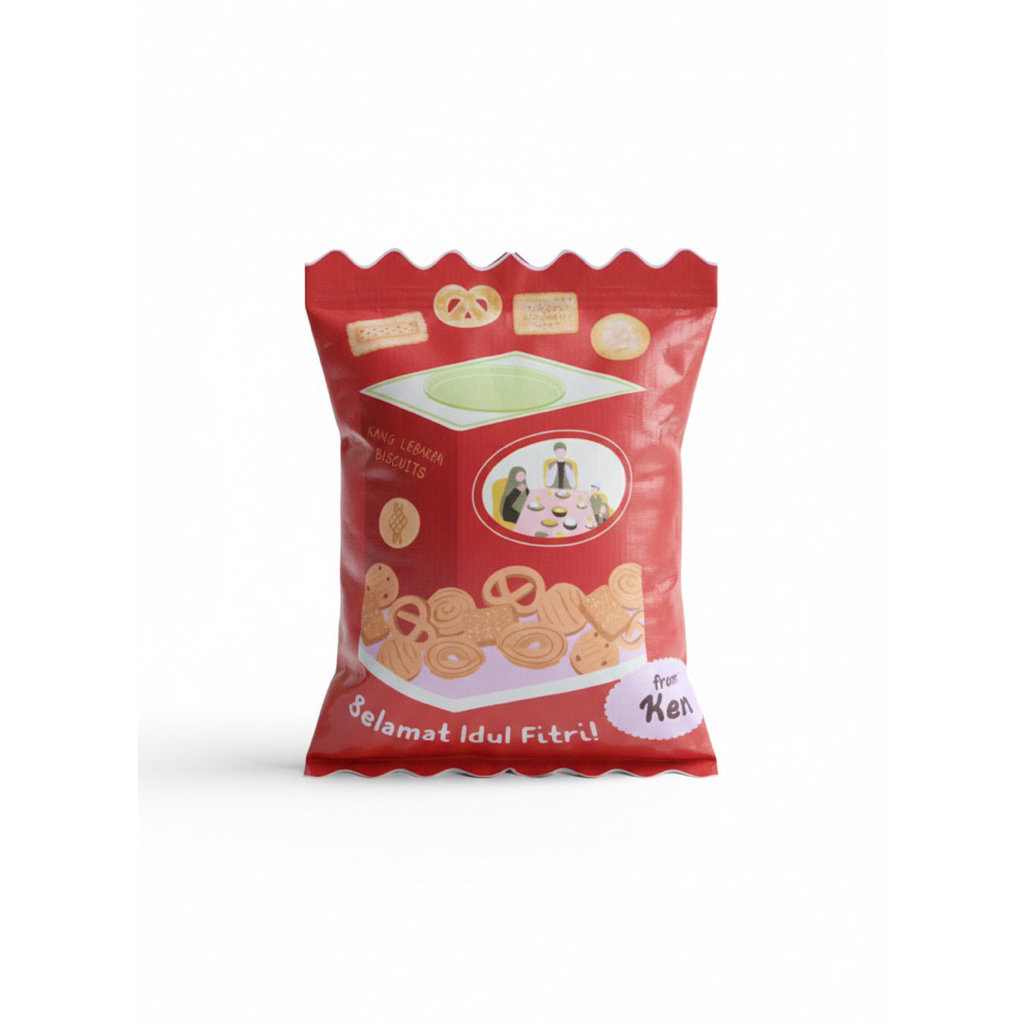 Pouch Snack Lebaran 2026 Hampers Desain Lucu Aesthetic