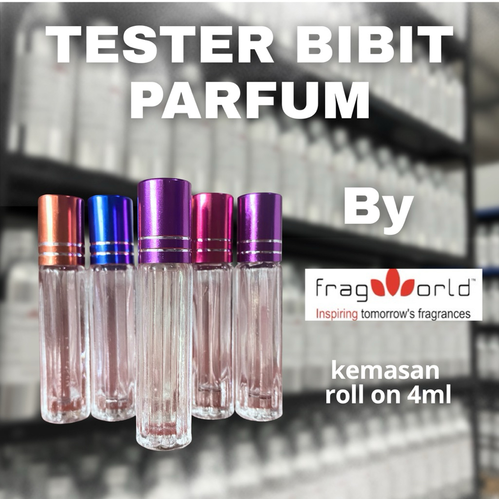 [ FRAGWORLD ] Tester Roll on 4ML Bibit Parfum Murni / Sample Bibit Parfum By Fragworld